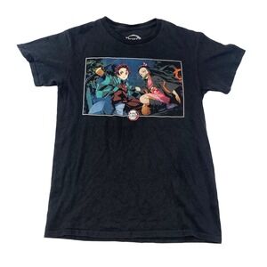 Demon Slayer Anime Graphic Tee Thrifted Vintage Style Size S